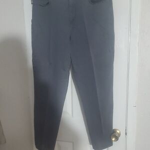 Gloria Vanderbilt Gray Straight-Leg Pants with Purple Label